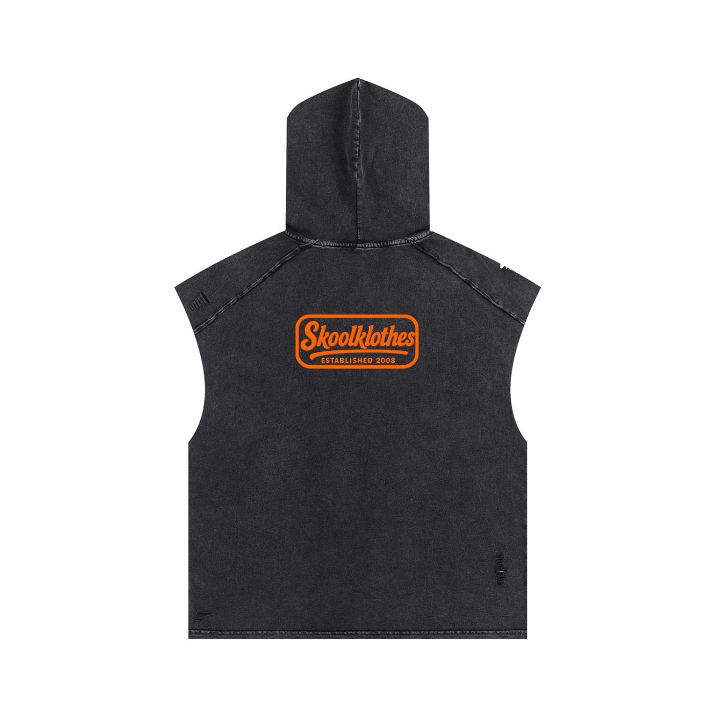 Snow Washed Boxy Hooded Tank Top