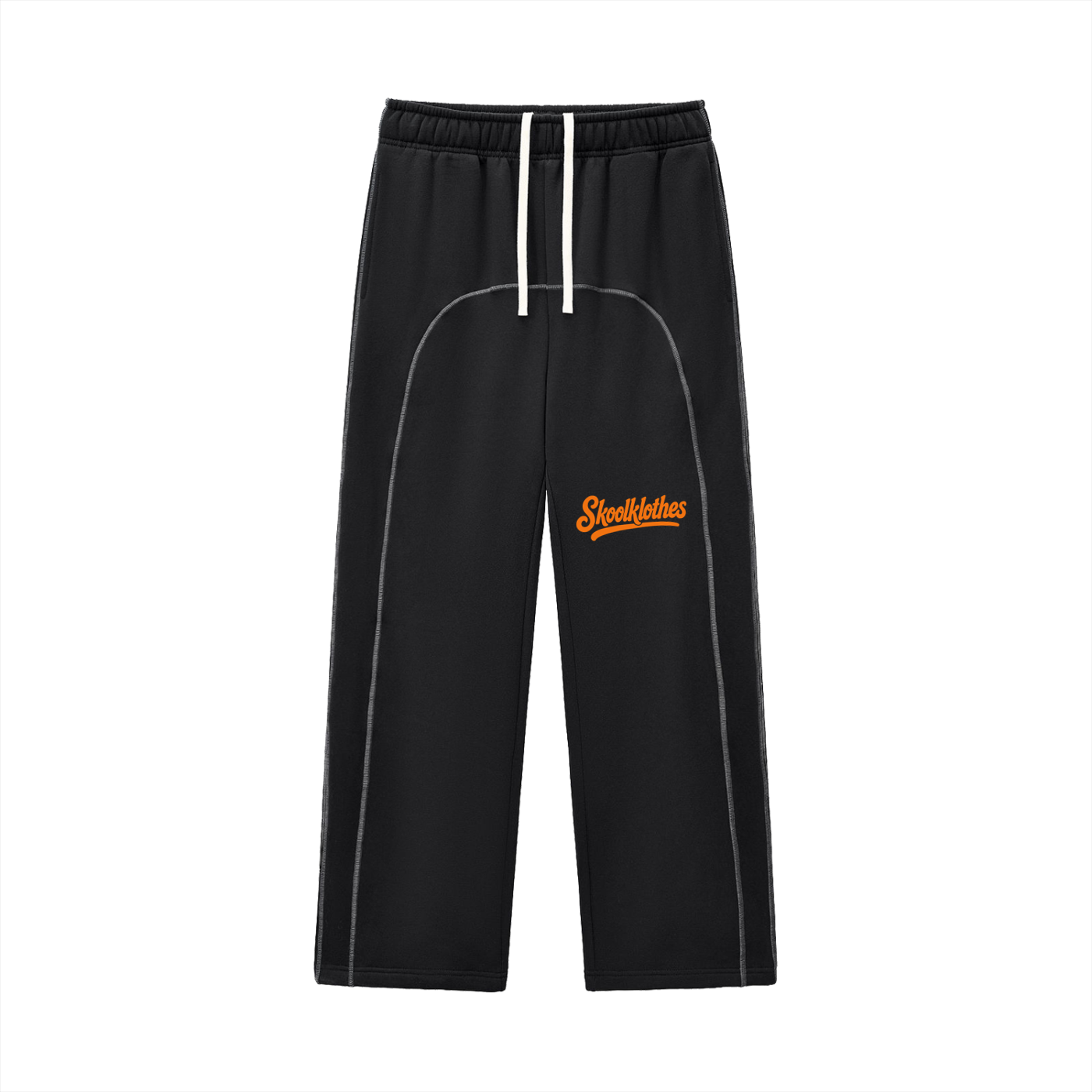 Contrast-Stitched Fleece Sweatpants